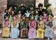 China: A group of Manchu court ladies posing with the wives of foreign diplomats, Beijing, late 19th century